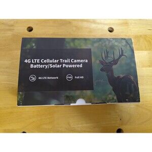 4G LTE Cellular Trail Camera Battery/Solar Powered RBX-H10 4k FHD Waterproof NV